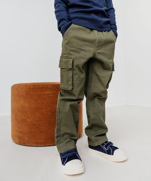 Pantalon cargo avec taille élastique garçon vue1 - GEMO (ENFANT) - GEMO