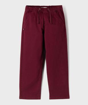 Pantalon Regular avec taille élastique ajustable garçon - LuluCastagnette vue1 - LULUCASTAGNETTE - GEMO