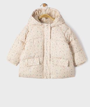 Doudoune à capuche bébé fille vue2 - GEMO(BEBE DEBT) - GEMO