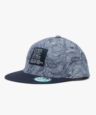 Casquette garçon en chambray imprimé feuillage vue1 - GEMO (JUNIOR) - GEMO