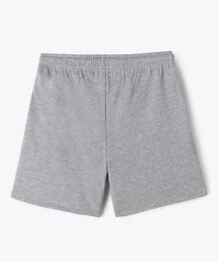 Bermuda de sport en maille intérieur bouclette fille vue3 - GEMO 4G FILLE - GEMO