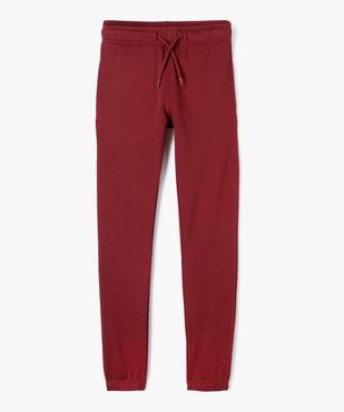 Pantalon de jogging uni en molleton gratté garçon vue1 - PREMIER PRIX BY GEMO - GEMO