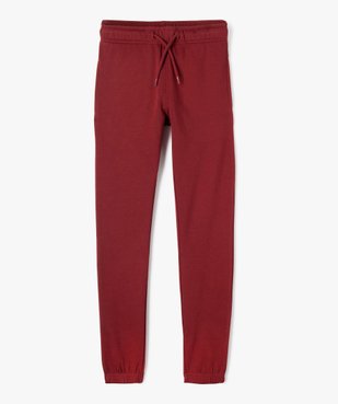 Pantalon de jogging uni en molleton gratté garçon vue1 - 1E PRIX BY GEMO - GEMO