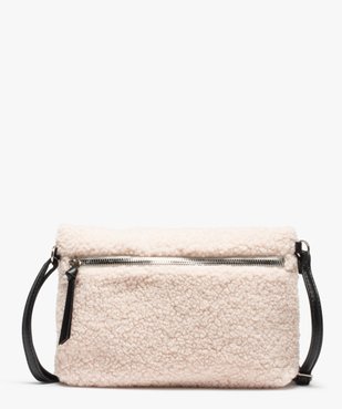 Sac femme en sherpa porté travers vue1 - GEMO (ACCESS) - GEMO
