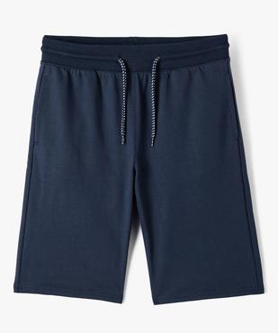 Bermuda en maille à taille élastiquée garçon vue1 - GEMO (JUNIOR) - GEMO