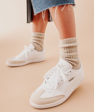 Baskets femme à lacets avec bout suédé 9T- Puma vue1 - PUMA - GEMO