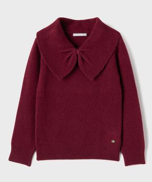 Pull en maille douce à grand col fantaisie fille - LuluCastagnette vue1 - LULUCASTAGNETTE - GEMO