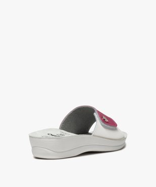 Mules femme confort ouvertes à bride scratch bicolore vue4 - G'FLEX - GEMO