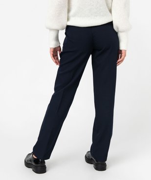 Pantalon en toile avec ceinture à boucle fantaisie femme vue3 - GEMO(FEMME PAP) - GEMO