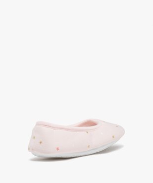 Chaussons femme ballerines en jersey à motif étoilé vue4 - GEMO(HOMWR FEM) - GEMO