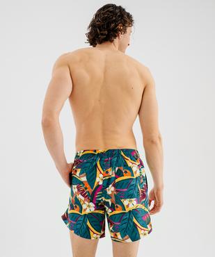 Short de bain à motifs exotiques avec taille élastique homme vue2 - GEMO 4G HOMME - GEMO