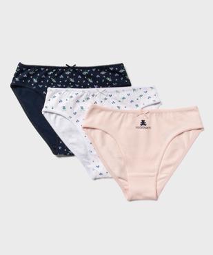 Culottes en coton imprimées fille (lot de 3) - LuluCastagnette vue1 - LULU CASTAGNETTE GEMO FOR GOOD - GEMO