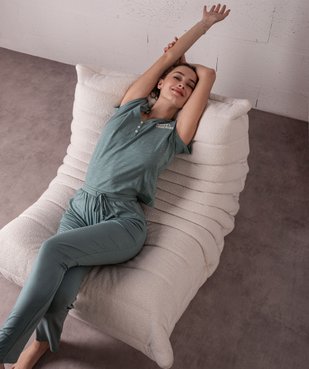 Pantalon de pyjama fluide femme vue1 - GEMO 4G FEMME - GEMO