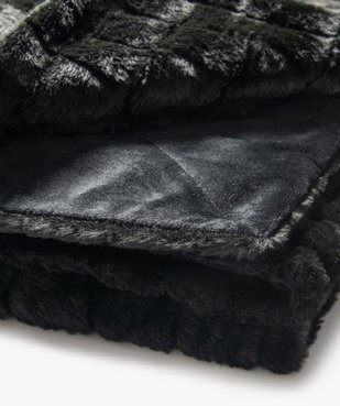 Plaid en maille  effet quadrillé 130x170 cm vue3 - GEMO (ACCESS) - GEMO
