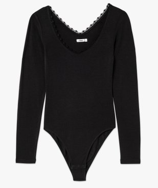 Body thermique à manches longues et col V femme vue4 - GEMO(HOMWR FEM) - GEMO