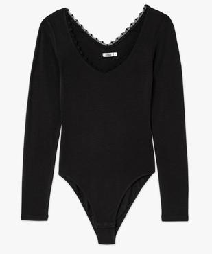 Body chaud à manches longues et col V femme vue4 - GEMO(HOMWR FEM) - GEMO