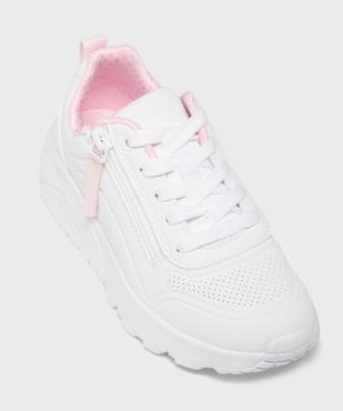 Baskets basses et légères à épaisse semelle et zip fille - Skechers vue5 - SKECHERS - GEMO