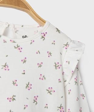 Ensemble 2 pièces bébé fille robe salopette et tee-shirt vue2 - GEMO 4G BEBE - GEMO