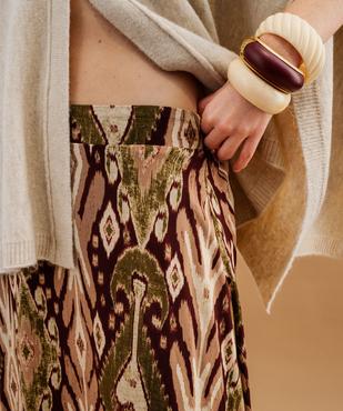 Jupe longue trapèze fluide femme vue2 - GEMO(FEMME PAP) - GEMO