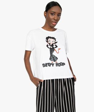 Tee-shirt femme avec motif diablesse – Betty Boop vue2 - BETTY BOOP - GEMO