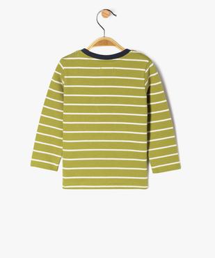 Tee-shirt à manches longues rayé bébé garçon - LuluCastagnette vue4 - LULUCASTAGNETTE - GEMO