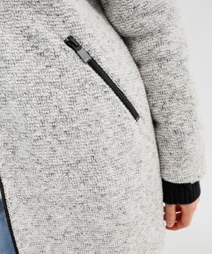 Manteau à capuche doublée  femme vue2 - GEMO(FEMME PAP) - GEMO