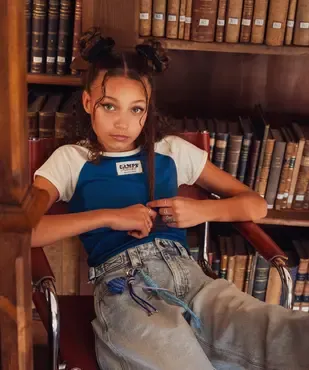 Tee-shirt manches courtes raglan look sport fille - Camps United vue1 - CAMPS US GEMO FOR GOOD - GEMO