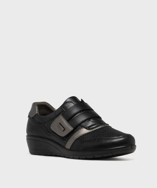 Derbies confort look sport à bride scratch femme vue2 - G'FLEX - GEMO