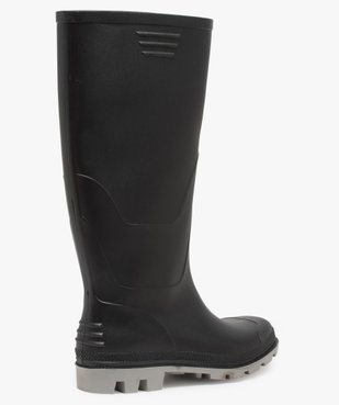Bottes de pluie homme à semelle crantée contrastée vue4 - URBAN STEPS - GEMO