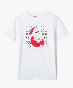 Tee-shirt à manches courtes avec motif Père Noël garçon vue2 - GEMO (JUNIOR) - GEMO