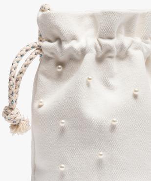 Sac seau fille en tissu décoré et de perles vue3 - GEMO (ENFANT) - GEMO