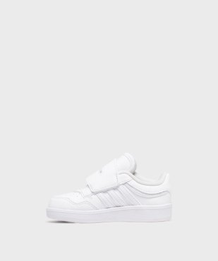 Baskets basses à scratch Hoops garçon - Adidas vue3 - ADIDAS - GEMO