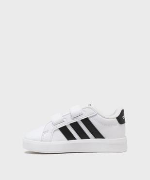 Baskets Grand Court 3.0 à scratch enfant - Adidas vue3 - ADIDAS - GEMO