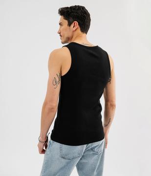 Débardeur uni en maille côtelée homme vue9 - GEMO 4G HOMME - GEMO