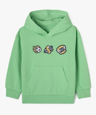 Sweat à capuche en molleton doux et imprimé garçon vue1 - GEMO (ENFANT) - GEMO