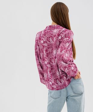 Chemise fluide à motifs femme vue3 - GEMO(FEMME PAP) - GEMO