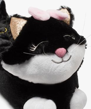 Chaussons femme peluche en forme de chat vue6 - GEMO(HOMWR FEM) - GEMO