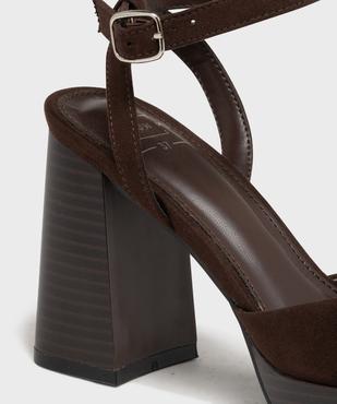 Escarpins plateforme talon carré femme - Follow Me vue3 - FOLLOW ME - GEMO