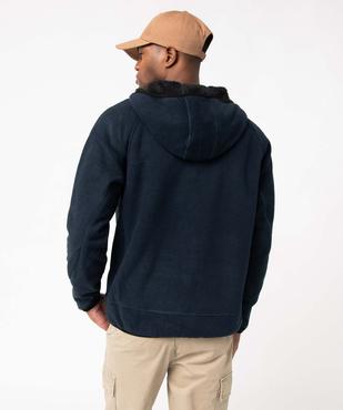 Veste polaire homme zippée à capuche et doublure chaude vue3 - KENSINGTON - GEMO