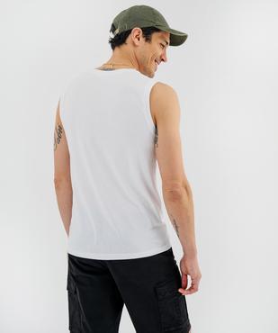 Tee-shirt sans manches en jersey de coton homme vue4 - GEMO 4G HOMME - GEMO