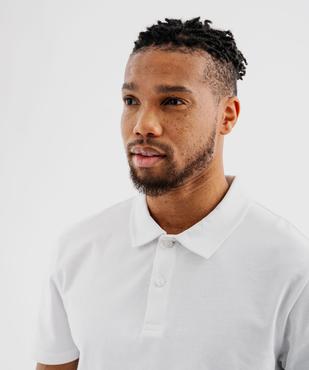 Polo à manches courtes en coton résistant homme vue2 - GEMO (HOMME) - GEMO