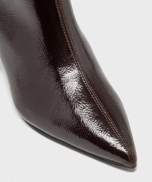Bottines vernies à bout pointu et talon fin femme - Follow Me vue6 - FOLLOW ME - GEMO