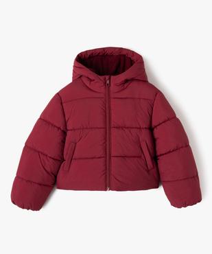 Blouson matelassé court à capuche fille vue1 - GEMO 4G FILLE - GEMO