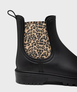 Boots de pluie avec élastiques léopard femme - Follow Me vue6 - FOLLOW ME - GEMO