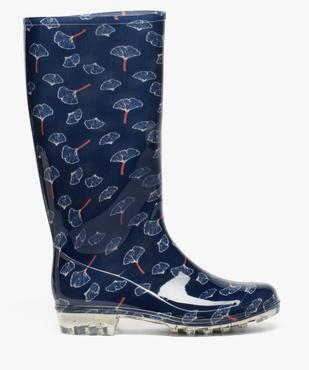 Bottes de pluie femme à motifs fleuris vue1 - GEMO (EQUIPT) - GEMO