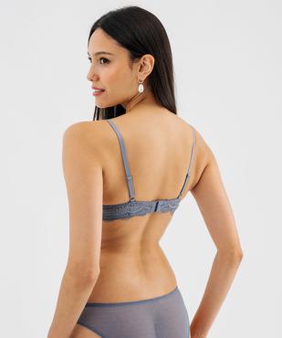 Soutien-gorge à armatures forme corbeille en dentelle vue3 - GEMO(HOMWR FEM) - GEMO