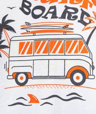 Tee-shirt garçon à manches courtes avec motif "van life" photosensible vue2 - GEMO (ENFANT) - GEMO