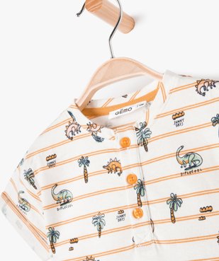 Ensemble bébé garçon 2 pièces : short en gaze et tee-shirt tunisien vue2 - GEMO(BEBE DEBT) - GEMO