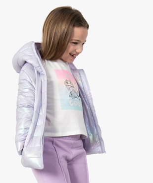 Doudoune fille à capuche pastel nacré vue1 - GEMO (ENFANT) - GEMO