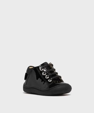 Chaussures premiers pas dessus cuir verni bébé fille - NA! vue2 - NA! GEMO FOR GOOD - GEMO